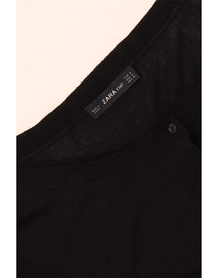 Maglione cardigan da donna Zara UK 12 medio nero