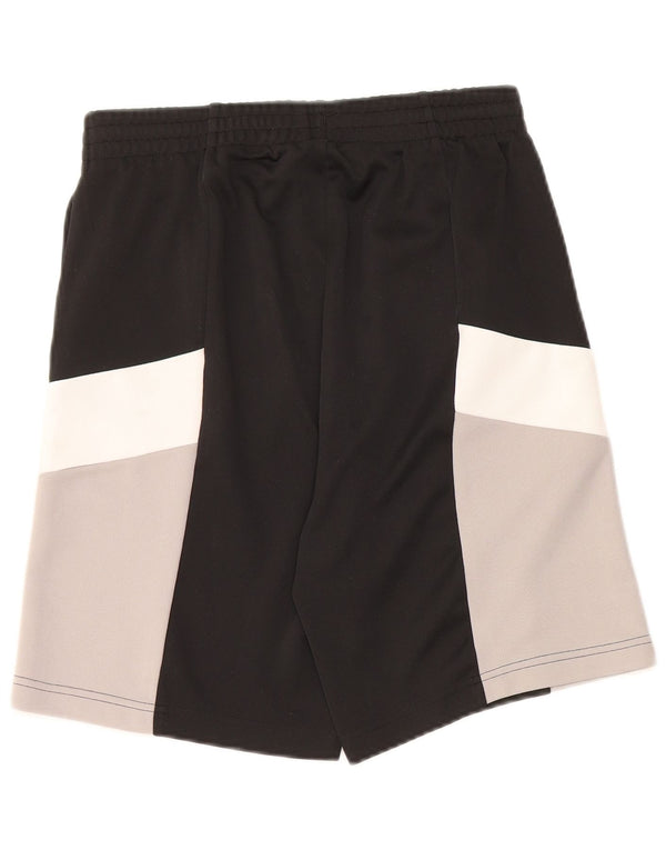 Pantaloncini sportivi Adidas da ragazzo 13-14 anni in poliestere color block nero