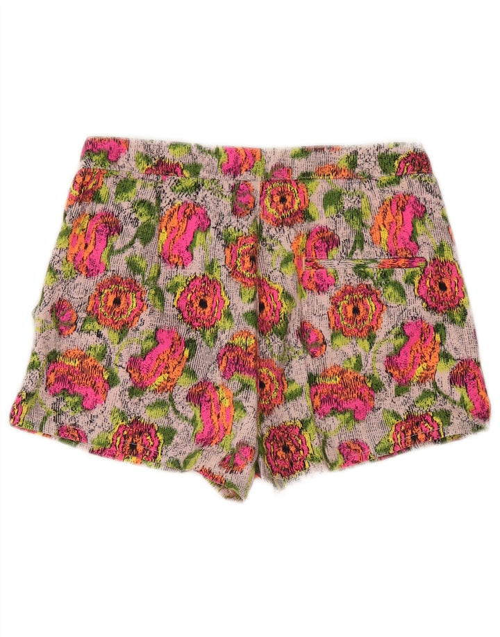Pantaloni caldi da donna Zara XS W24 in cotone floreale multicolore