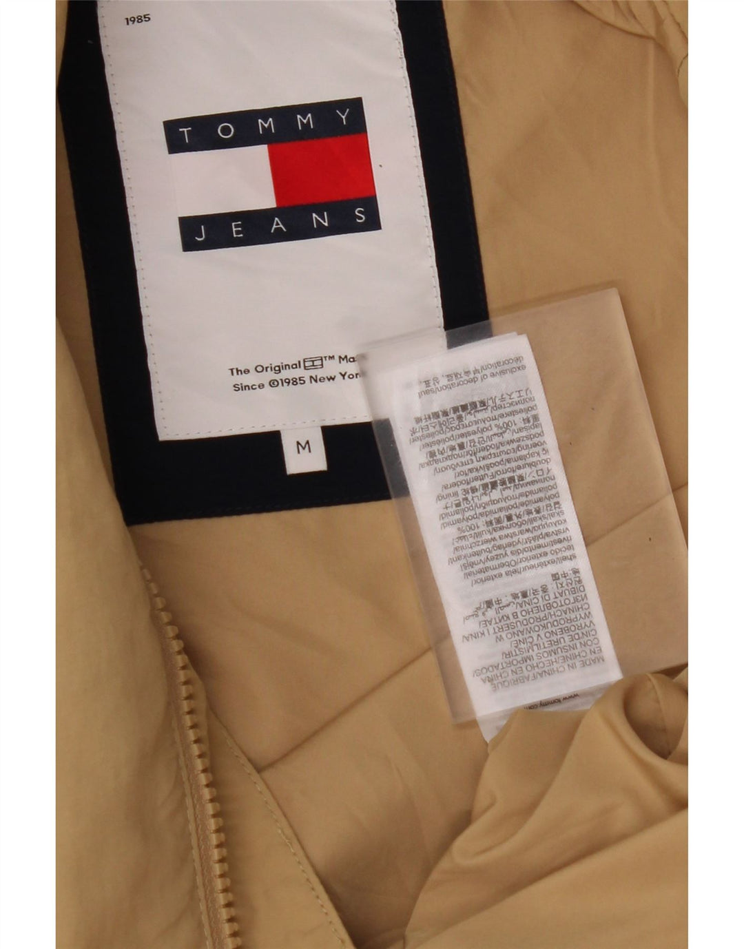 TOMMY HILFIGER Giubbotto bomber da uomo UK 38 Poliammide beige medio