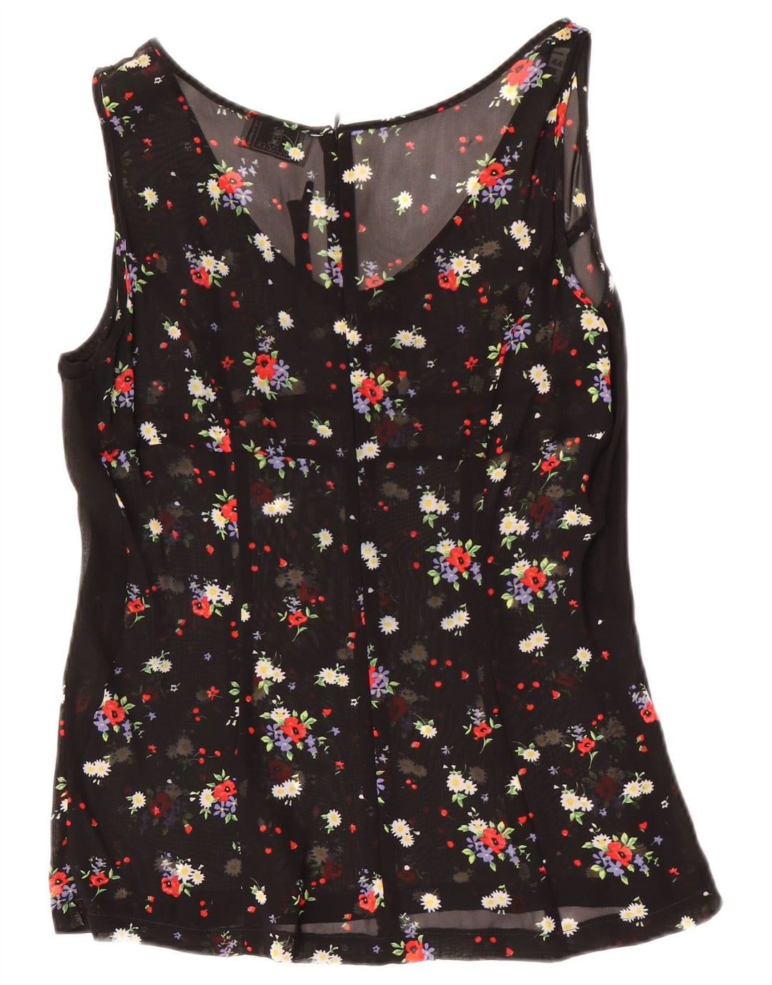Blusa senza maniche da donna Oliver By Valentino IT 44 Medio Nero floreale