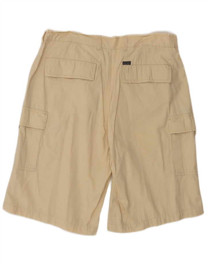 Pantaloncini cargo da donna VINTAGE W34 grandi in cotone beige
