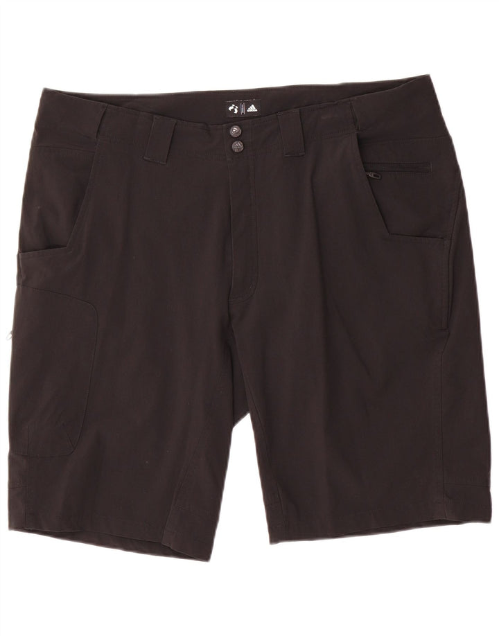 Pantaloncini cargo da uomo Adidas W36 grandi nylon nero