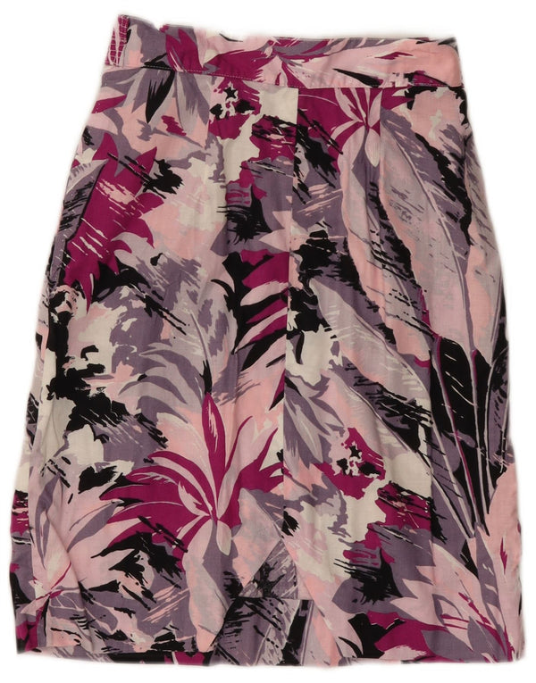 Gonna a tubino vintage da donna W25 XS floreale multicolore