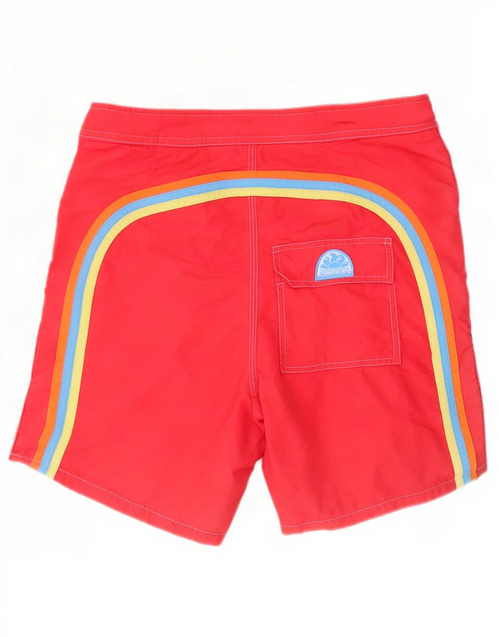Pantaloncini da bagno da uomo Sundek nylon rosso medio