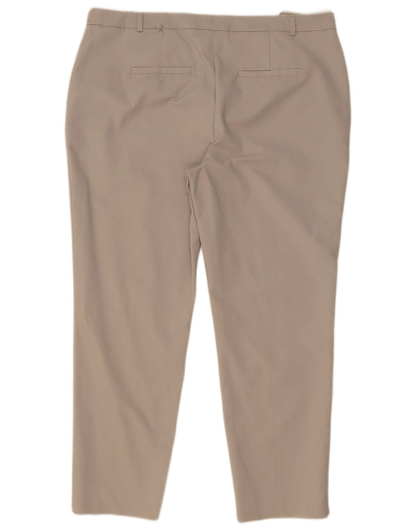 Pantaloni chino slim da donna M&Co UK 16 Large W36 L27 Cotone grigio