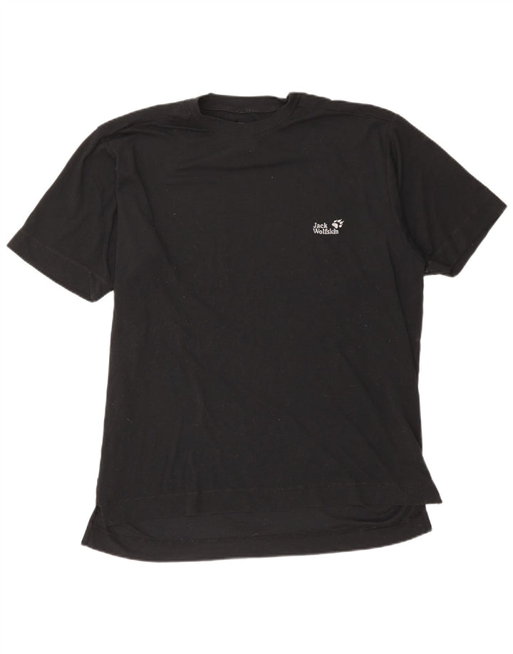 T-shirt da uomo Jack Wolfskin Top 2XL poliestere nero