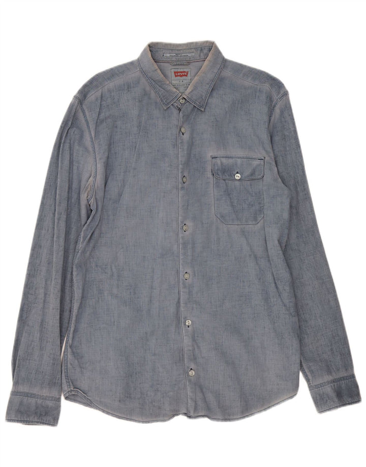 Camicia Levi's da uomo Modern Fit, taglia grande, in cotone blu