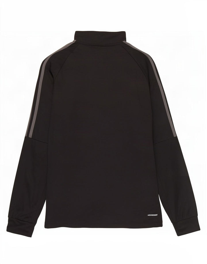 Adidas Uomo Aeroready Zip Neck Pullover Tuta Top Large Nero Poliestere