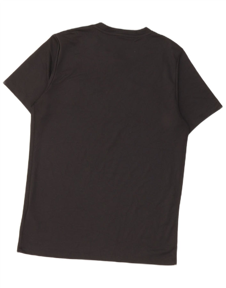T-shirt Nike da uomo Dri Fit, top in poliestere nero medio