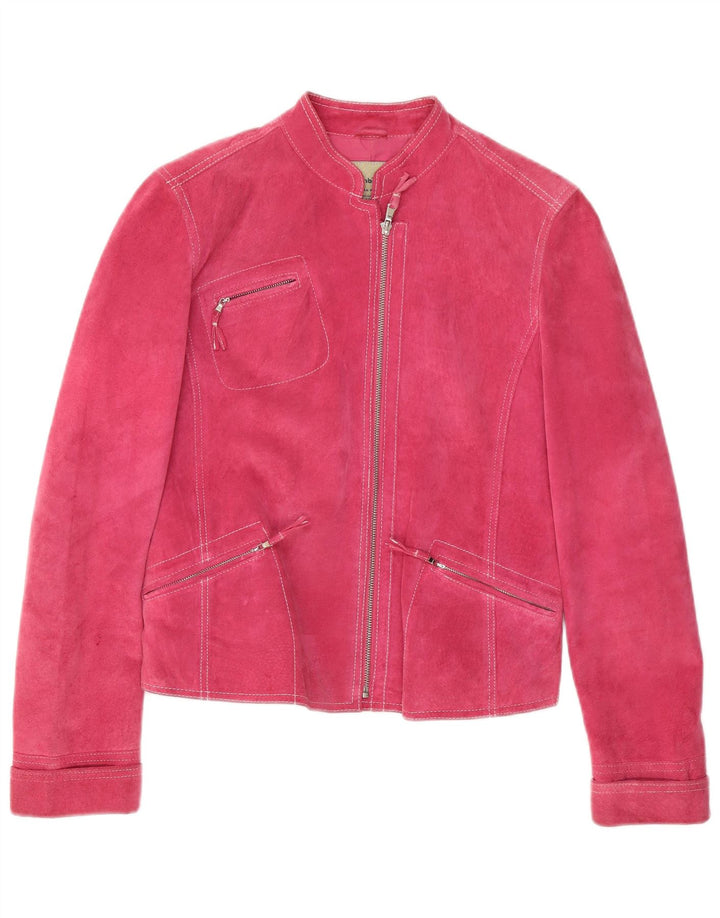 Giacca Donna Scamosciata Conbipel IT 46 Large Rosa Pelle