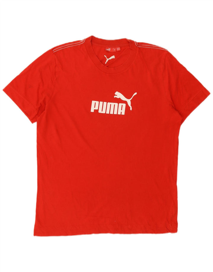 T-shirt grafica PUMA da uomo, colore rosso medio