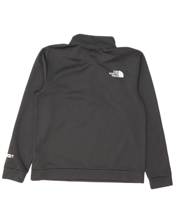 THE NORTH FACE Felpa da uomo con zip e collo Maglione in poliestere a quadri grigio medio
