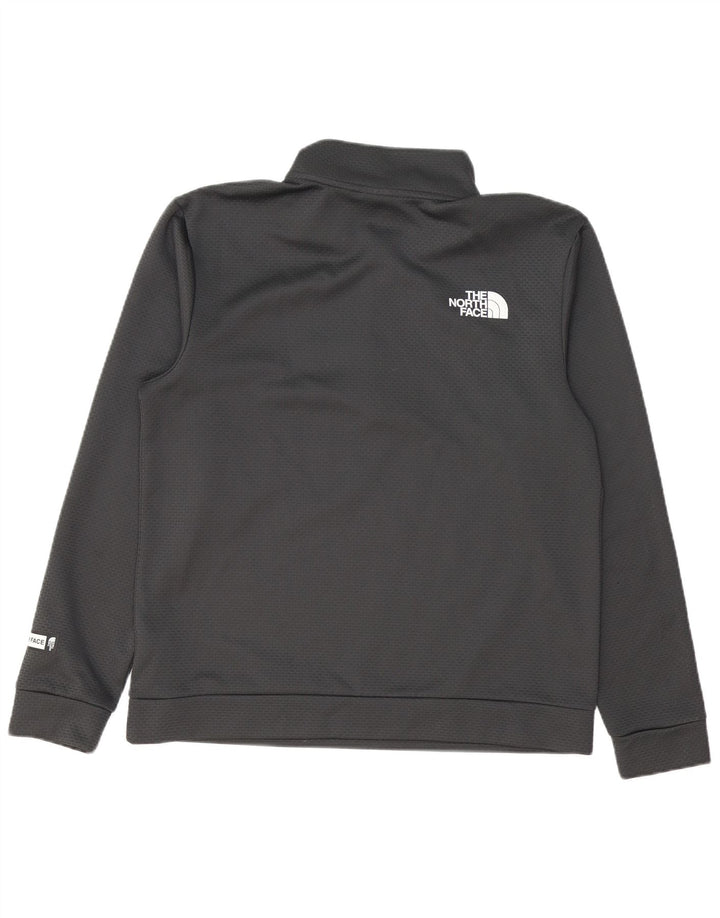 THE NORTH FACE Felpa da uomo con zip e collo Maglione in poliestere a quadri grigio medio