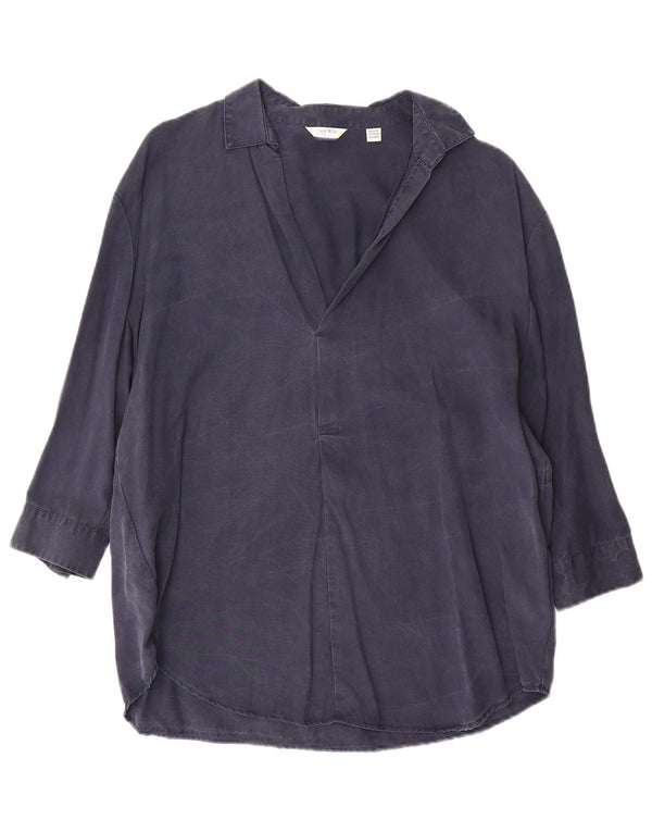 Camicetta oversize da donna Jack Wills con maniche a 3/4 UK 6 XS Lyocell blu navy