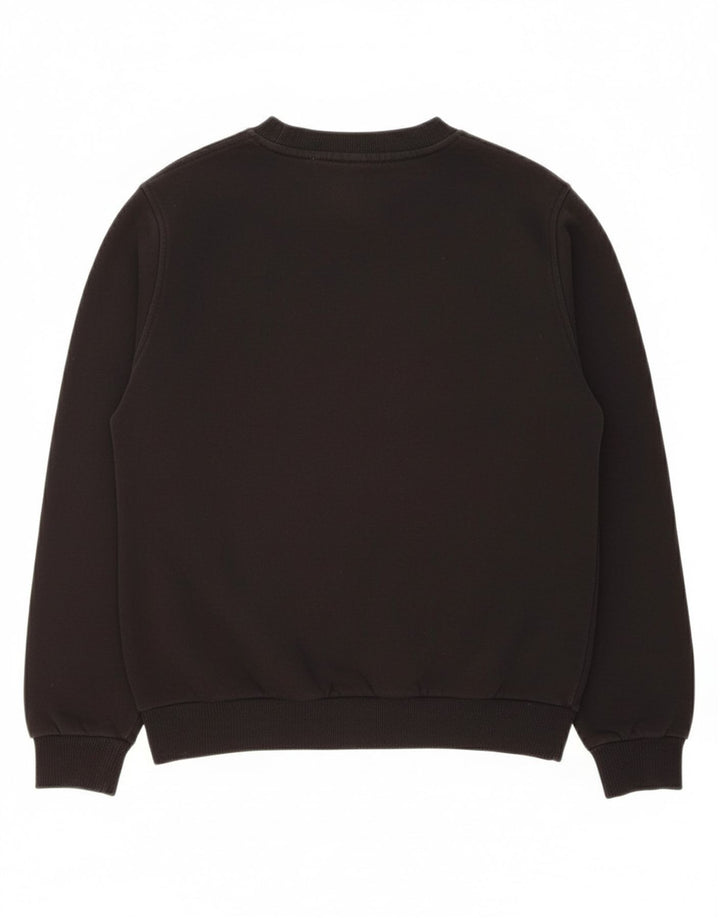 NIKE Boys Graphic Sweatshirt Jumper 12-13 Years Large Black Cotton