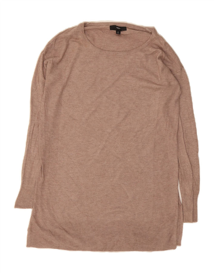 MOSSIMO Womens Oversized Boat Neck Jumper Sweater UK 10 Small Beige Vintage Mossimo and Second-Hand Mossimo from Messina Hembry 