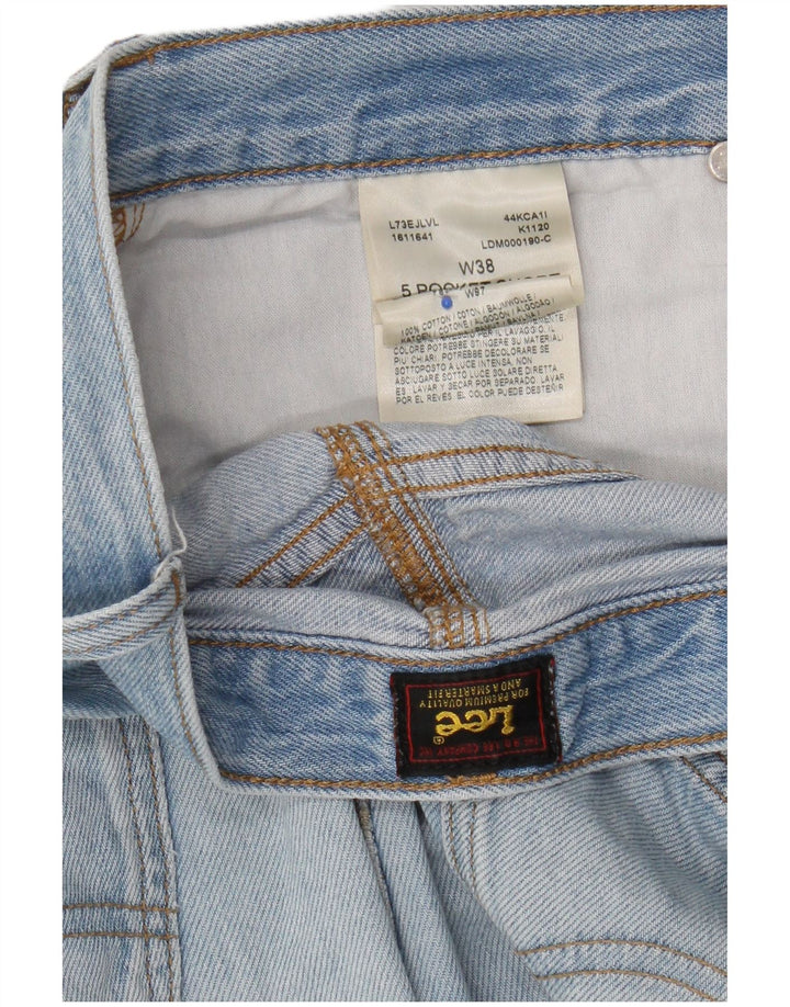 Pantaloncini di jeans da uomo Lee W38 XL in cotone blu