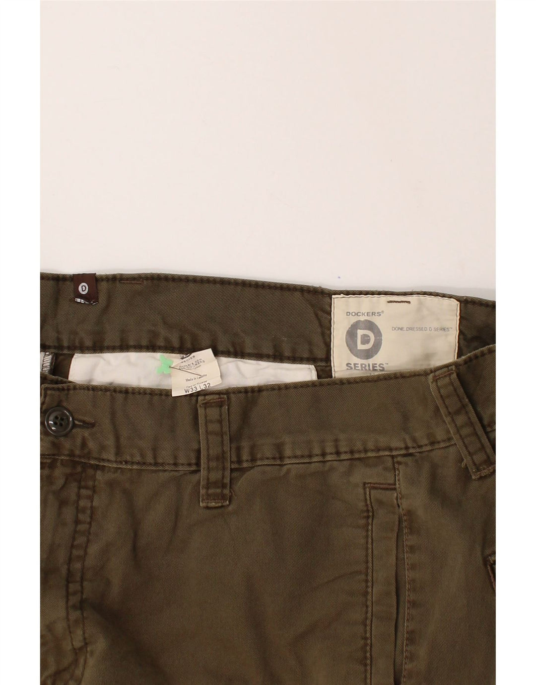 DOCKERS Mens Chino Shorts W33 Large Khaki Cotton Vintage Dockers and Second-Hand Dockers from Messina Hembry 