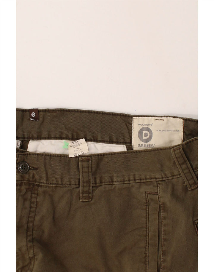 DOCKERS Mens Chino Shorts W33 Large Khaki Cotton Vintage Dockers and Second-Hand Dockers from Messina Hembry 