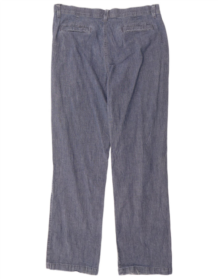 Pantaloni casual a vita alta da motociclista da donna LEE US 18 2XL W36 L31 Blu