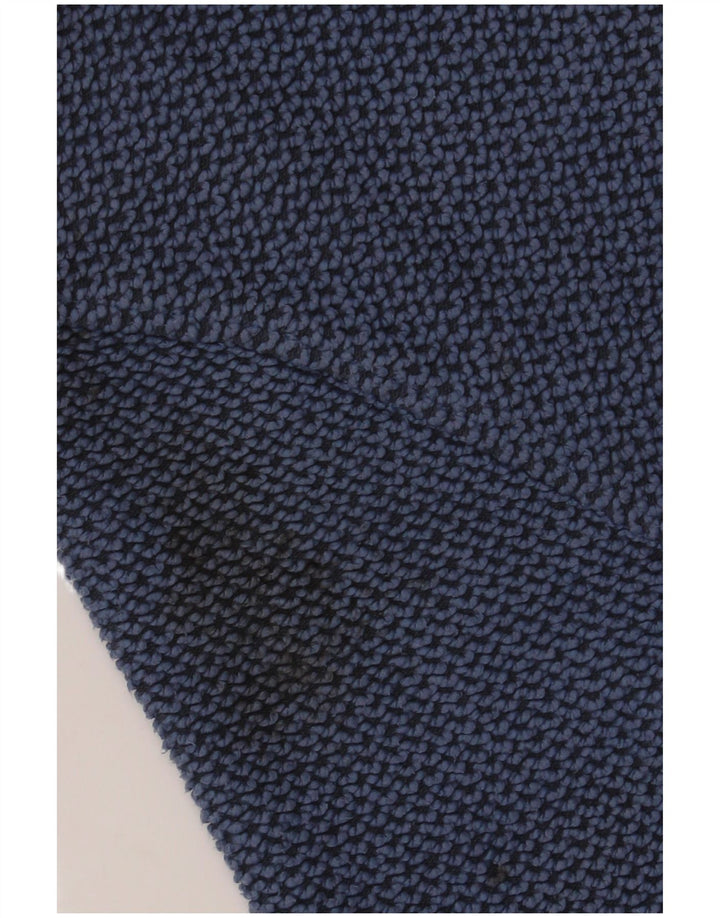 WEIRD FISH Felpa da uomo con collo con zip, maglione piccolo in cotone blu