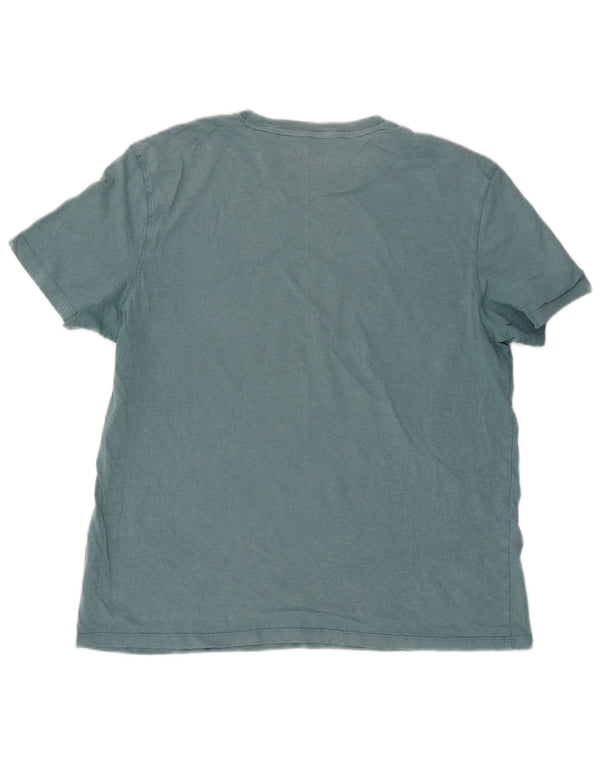 T-shirt da uomo Fat Face Top XL in cotone blu