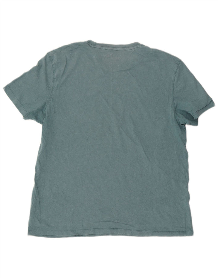 T-shirt da uomo Fat Face Top XL in cotone blu