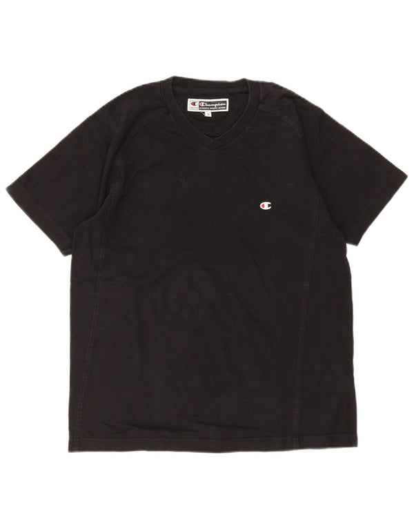 T-shirt da uomo Champion Top piccola in cotone nero