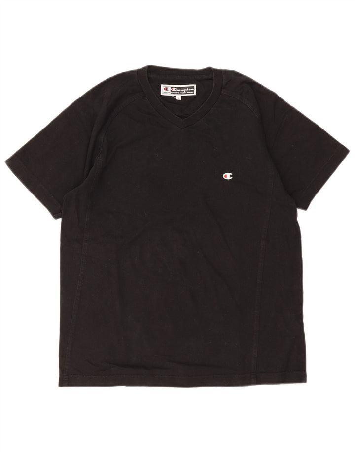 T-shirt da uomo Champion Top piccola in cotone nero