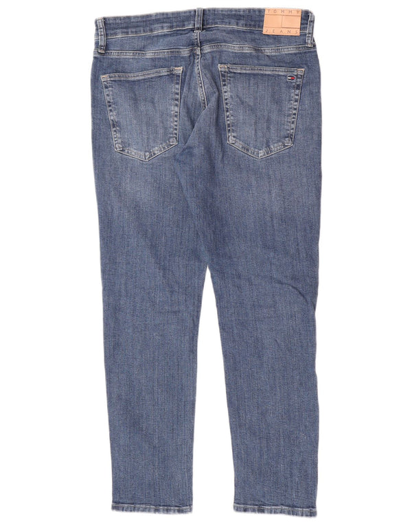 Tommy Hilfiger Uomo Austin Slim Tapered Jeans W33 L30 Cotone Blu