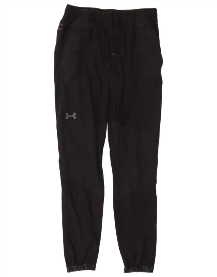 Pantaloni da tuta con grafica da uomo Under Armour Pantaloni da jogging medio poliestere nero