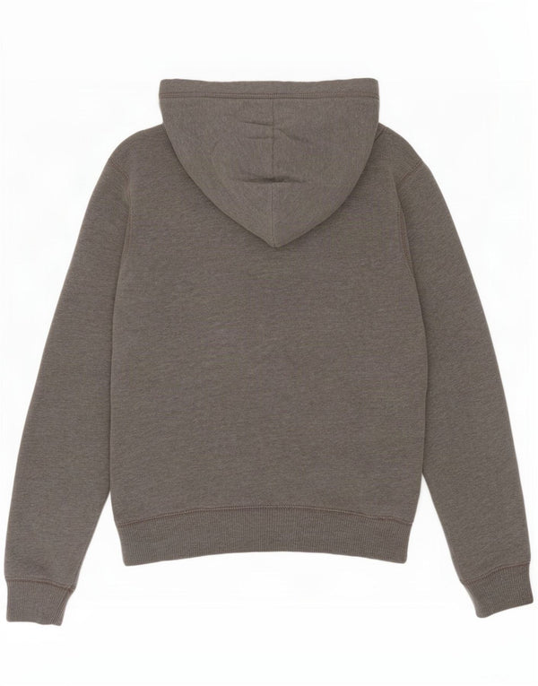 Felpa con cappuccio grafica Hollister da donna UK 6 XS cotone grigio