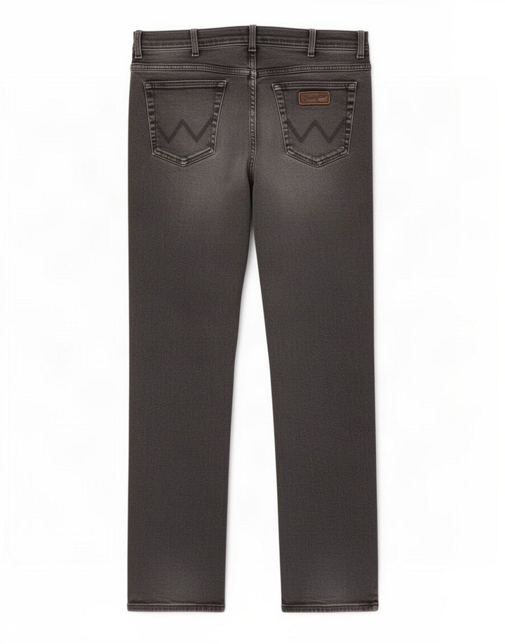 Jeans dritti da uomo Wrangler Texas W40 L34 cotone grigio