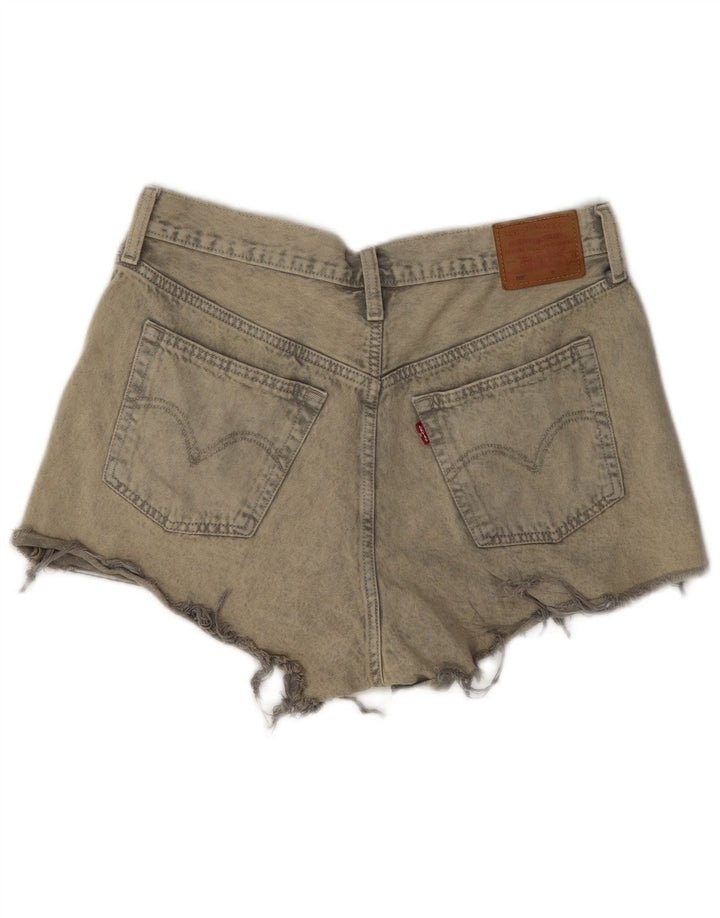 Pantaloncini di jeans Levi's 501 da donna W30 Grigio medio