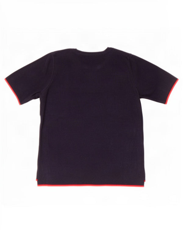Zara Womens T-Shirt Top UK 10 Small Navy Blue