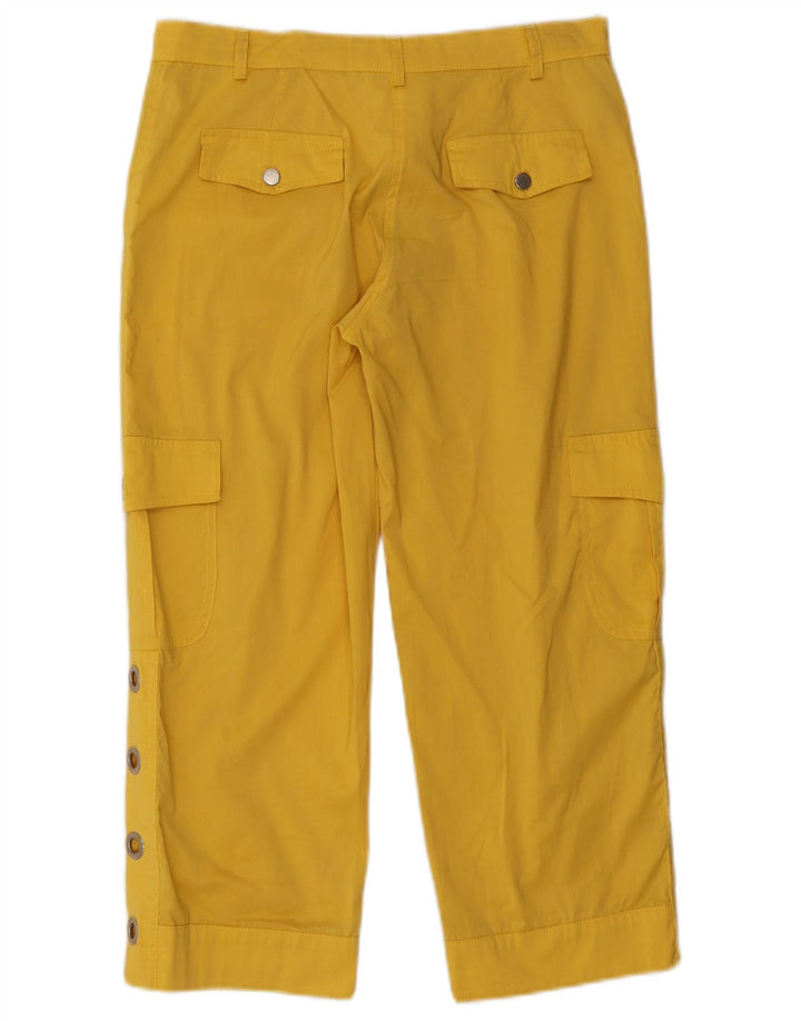 Pantaloni cargo Capri da donna Roccobarocco W30 L22 Gialli