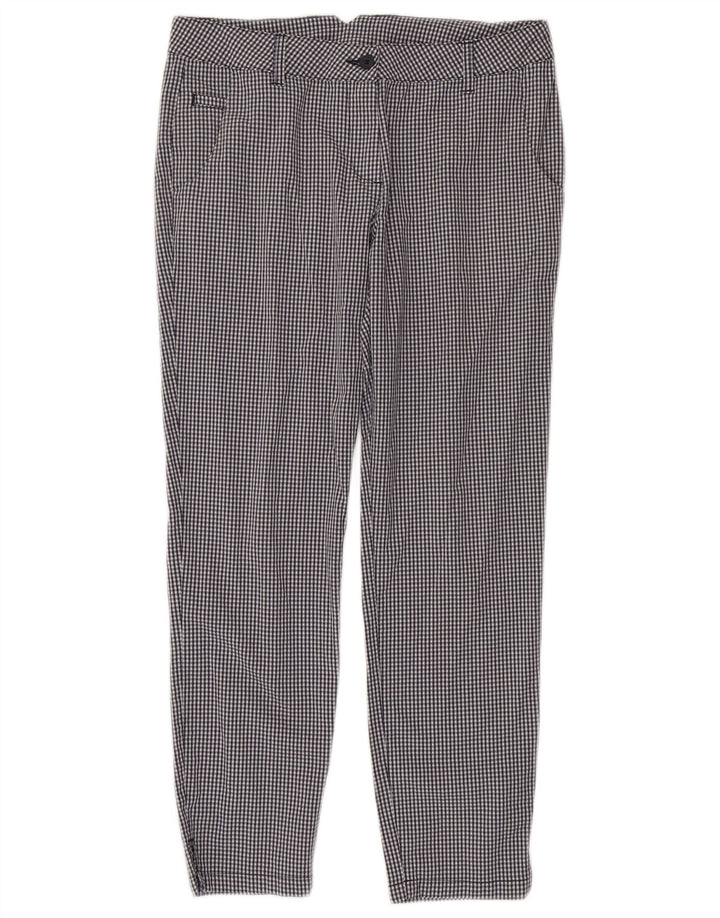 Pantaloni casual slim da donna Chervo IT 44 medio W38 L26 a quadretti neri