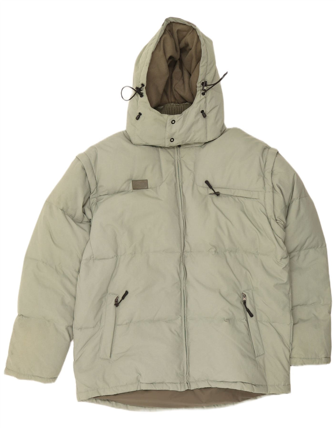 Giacca imbottita con cappuccio Fila da uomo UK 44 2XL Verde Colourblock