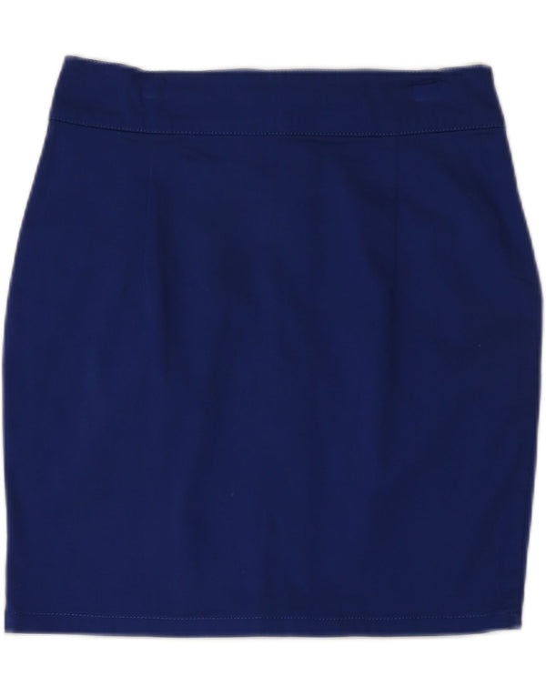 FISHBONE Womens Mini Skirt Small W25  Navy Blue Cotton