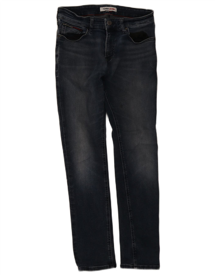 Jeans slim da uomo Tommy Hilfiger W30 L30 cotone blu