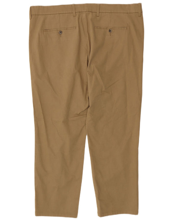 Pantaloni chino vestibilità regolare da uomo Marks & Spencer W40 L27 cotone marrone