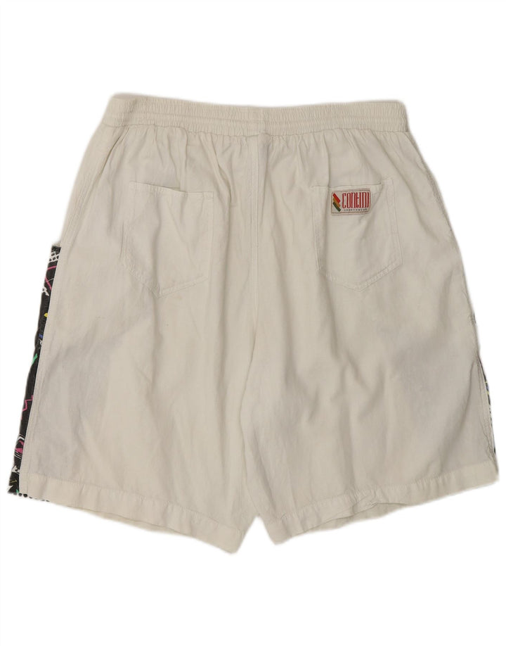 Pantaloncini sportivi vintage da uomo XL color bianco bianco