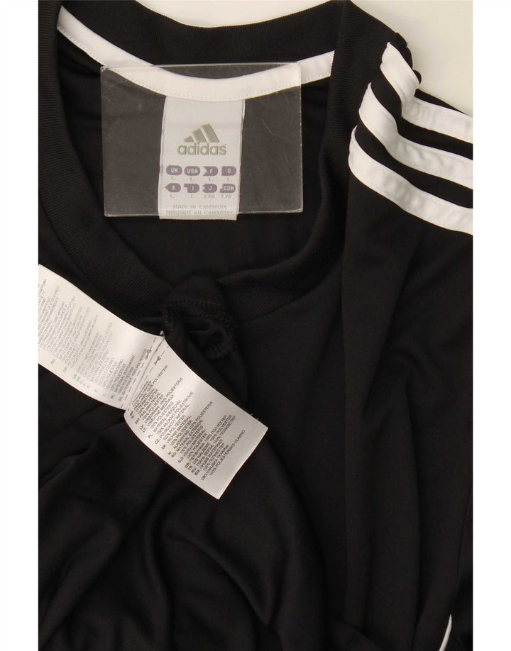T-shirt Adidas Climalite da uomo, grande, in poliestere nero
