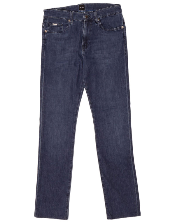 Jeans slim da uomo Hugo Boss W30 L29 cotone blu navy