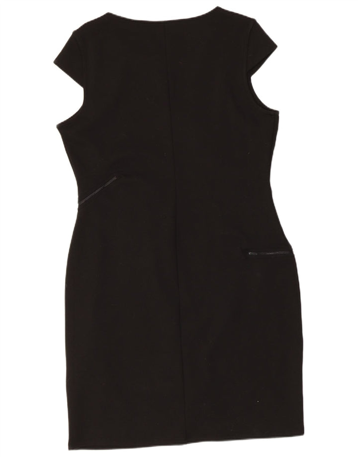 Abito tubino grafico da donna Desigual UK 18 XL Poliestere geometrico nero