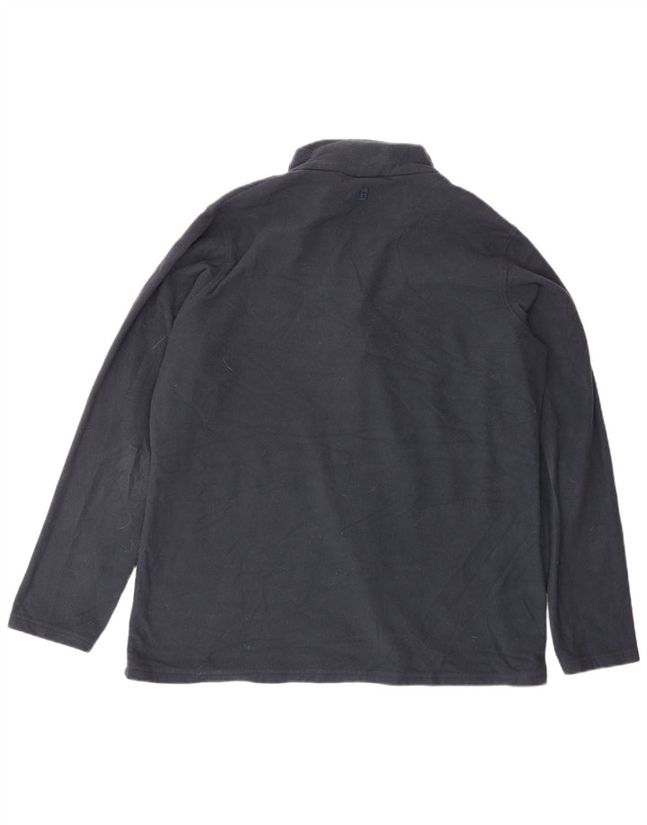MOUNTAIN WAREHOUSE Maglione in pile da uomo con zip e collo XL in poliestere blu navy