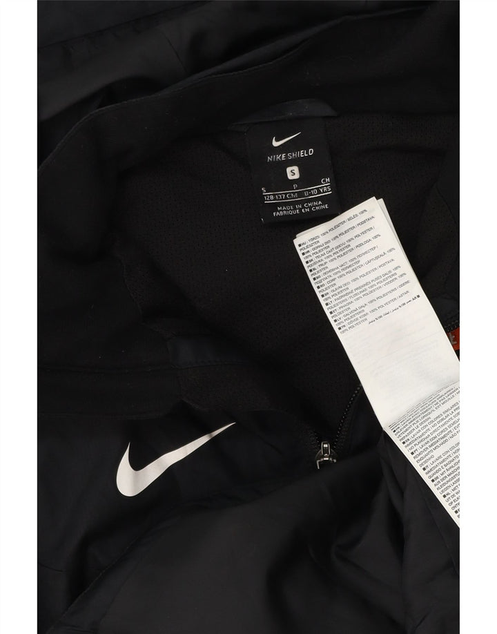 Giacca antipioggia NIKE da ragazzo Dri Fit con grafica con cappuccio 8-9 anni piccola nera