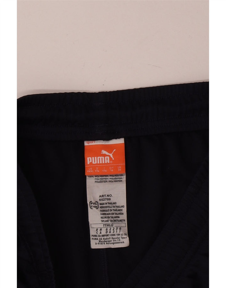 Pantaloncini sportivi Puma da ragazzo 15-16 anni in poliestere blu navy