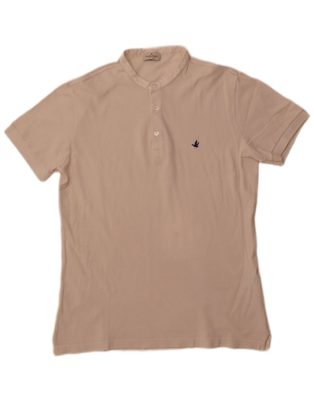 Polo da uomo BROOKSFIELD IT 50 medio cotone bianco sporco